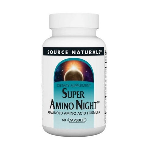 Source Naturals, Super Amino Night, 60 Caps