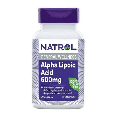 Natrol, Natrol Alpha Lipoic Acid, 600 mg, Count of 30