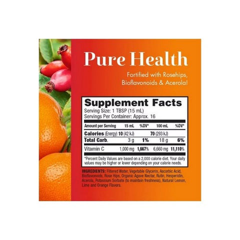 Dynamic Health Laboratories, Vitamin C Natural Citrus Liquid, 1000 Mg, 8 Oz