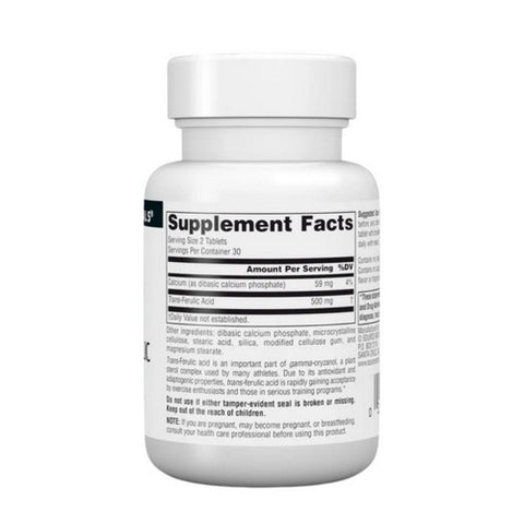 Source Naturals, Trans-Ferulic Acid, 250 MG, 60 Tabs