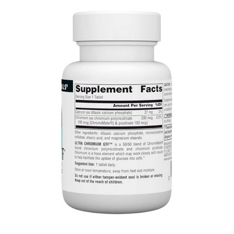 Source Naturals, Ultra Chromium GTF, 200 mcg, 60 Tabs