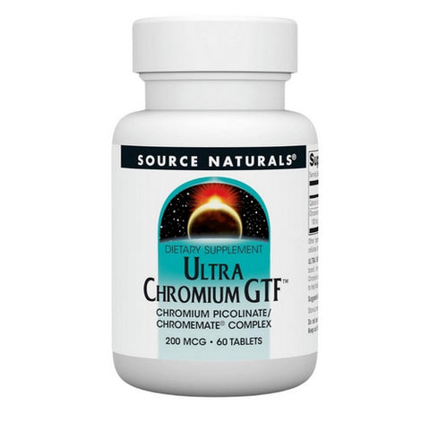 Source Naturals, Ultra Chromium GTF, 200 mcg, 60 Tabs