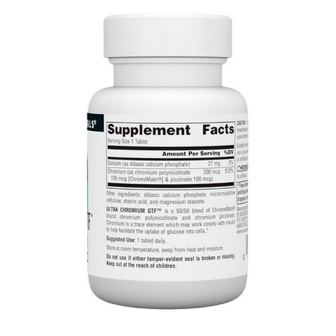 Source Naturals, Ultra Chromium GTF, 200 mcg, 120 Tabs