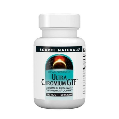 Source Naturals, Ultra Chromium GTF, 200 mcg, 120 Tabs