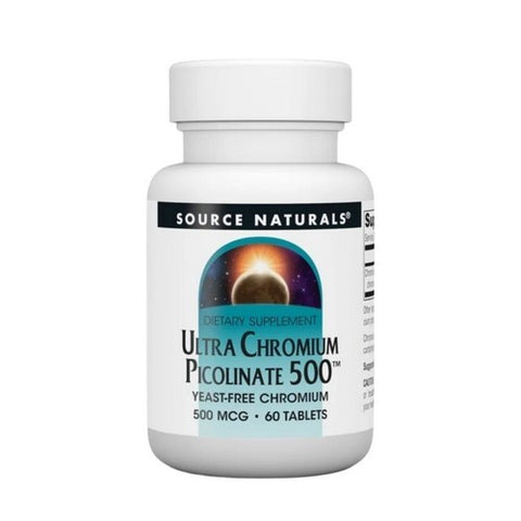 Source Naturals, Ultra Chromium Picolinate, 500 mcg, 60 Tabs