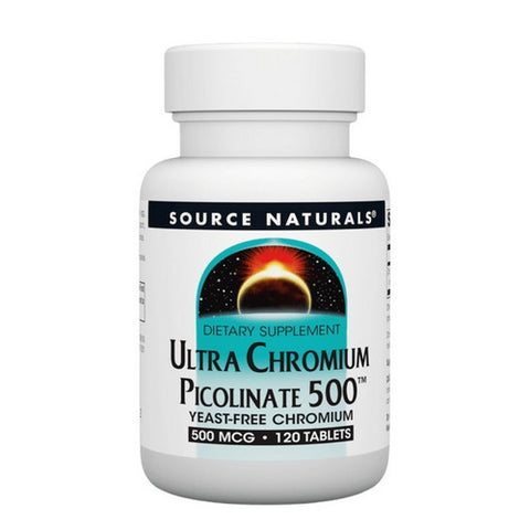 Source Naturals, Ultra Chromium Picolinate, 500 mcg, 120 Tabs