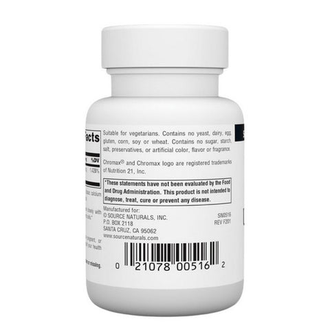 Source Naturals, Ultra Chromium Picolinate, 500 mcg, 120 Tabs