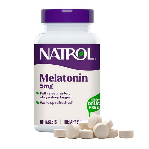 Natrol, MELATONIN, 5 MG, 60 Tabs
