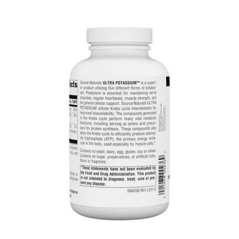 Source Naturals, Ultra Potassium, 99 mg, 200 Tabs