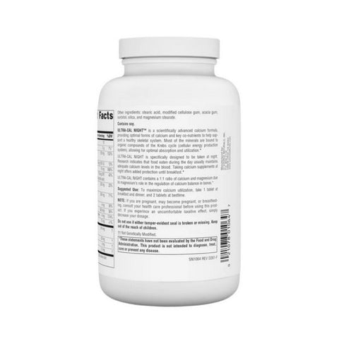Source Naturals, Ultra-Cal Night Calcium Complex, 240 Tabs