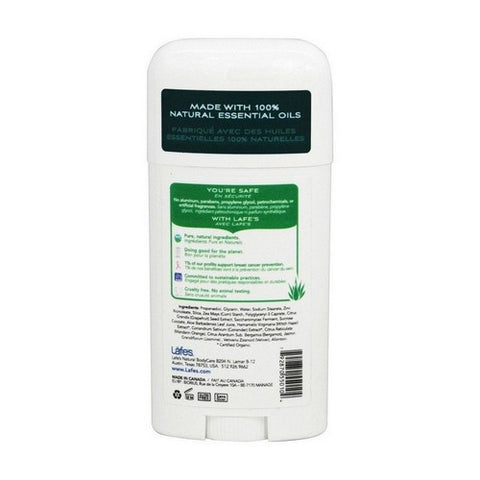 Lafes Natural Body Care, Twist Stick Deodorant Active, 2.5 Oz