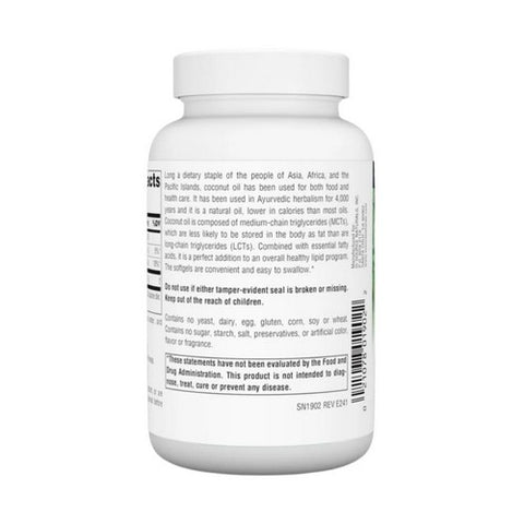 Source Naturals, Extra Virgin Coconut Oil, 60 Softgels