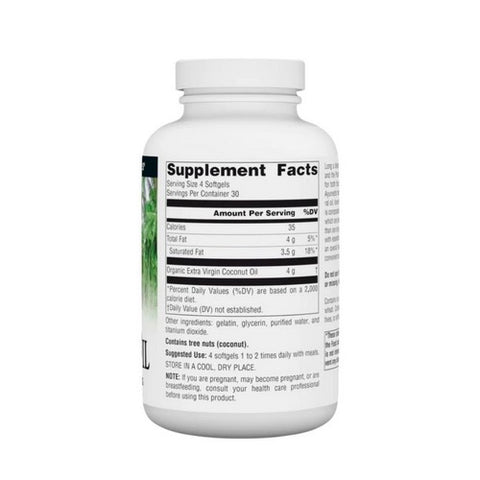 Source Naturals, Extra Virgin Coconut Oil, 120 Softgels