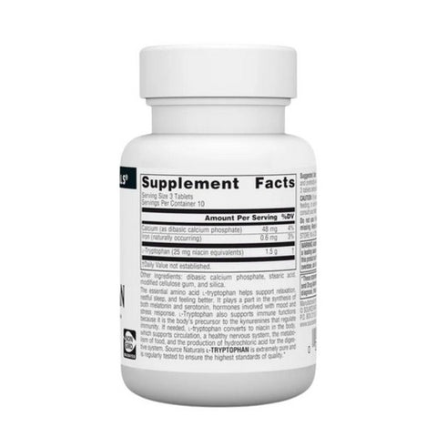 Source Naturals, L-Tryptophan, 500 MG, 30 Tabs