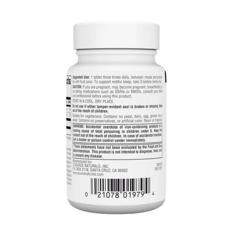 Source Naturals, L-Tryptophan, 500 MG, 60 Tabs