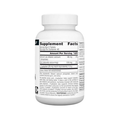 Source Naturals, L-Tryptophan, 500 MG, 120 Tabs