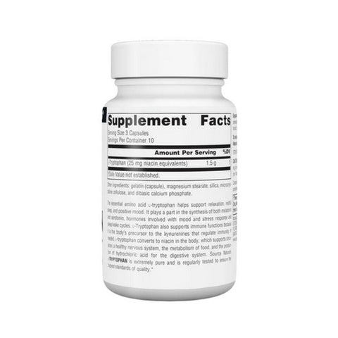 Source Naturals, L-Tryptophan, 500 MG, 30 Caps