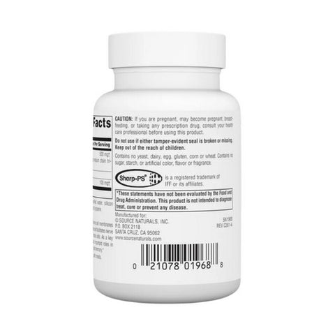 Source Naturals, Phosphatidyl Serine, 500 mg, Matrix Softgel 60 Sg