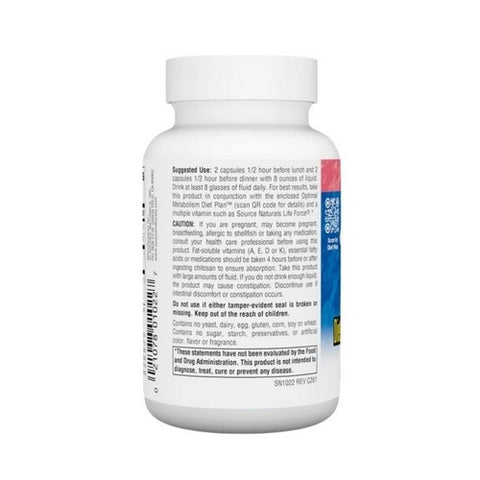 Source Naturals, Diet Chitosan, 500 mg, 60 Caps