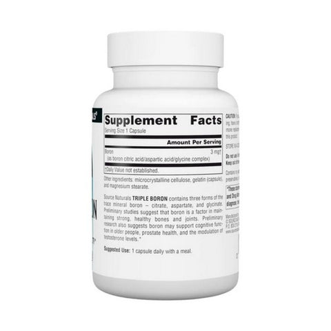 Source Naturals, Triple Boron, 3 mg, 100 Caps