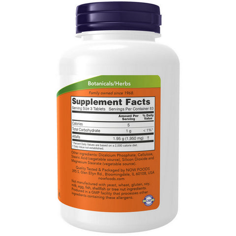 Now Foods, Alfalfa, 650 mg, 250 Tabs