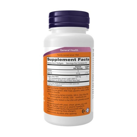 Now Foods, Aloe Vera, 10,000 mg, 100 Softgels