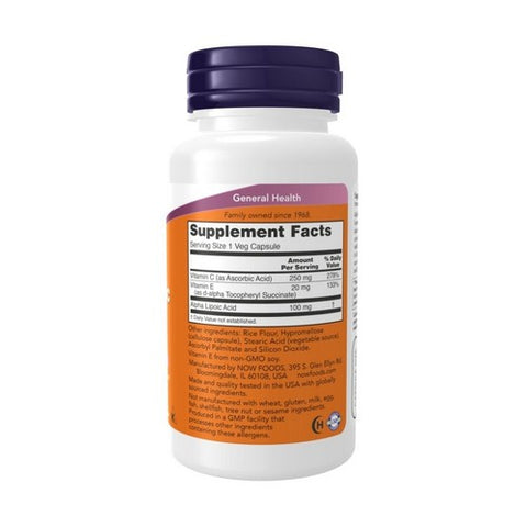 Now Foods, Alpha Lipoic Acid, 100 mg, 60 Vcap