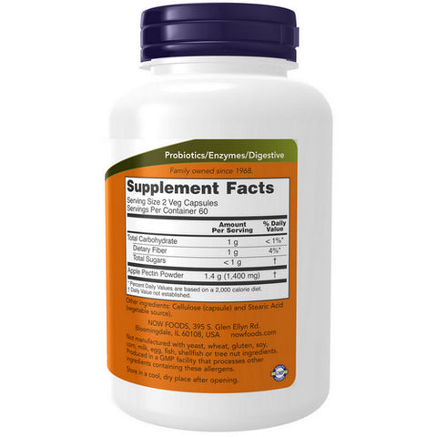 Now Foods, Apple Pectin, 700 mg, 120 Veg Caps