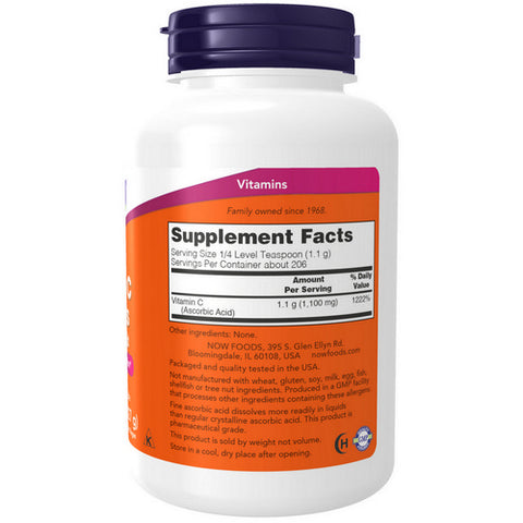 Now Foods, Vitamin C Crystals Powder, 8 OZ