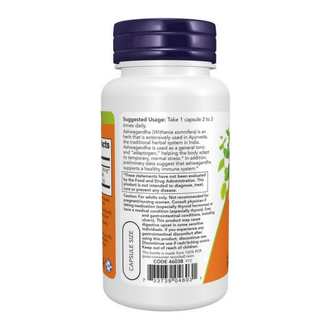 Now Foods, Ashwaganda, 90 Veg Caps