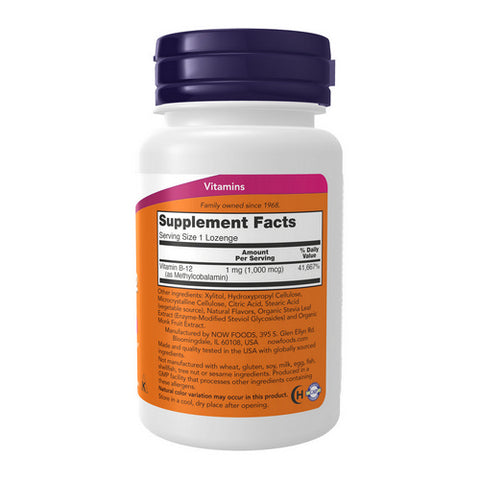 Now Foods, Methyl B-12, 1000 mcg, 100 Lozenges