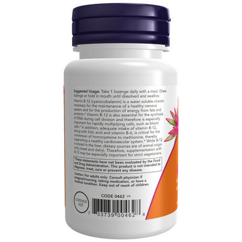 Now Foods, Vitamin B-12, 5000 mcg, 60 Tabs