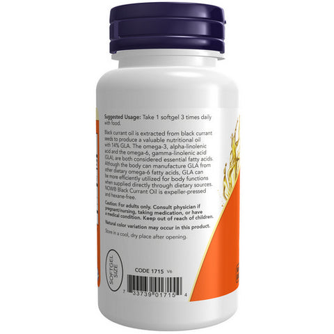 Now Foods, Black Currant Oil, 500 mg, 100 Sgels