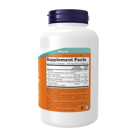 Now Foods, Calcium & Magnesium, 120 Softgels
