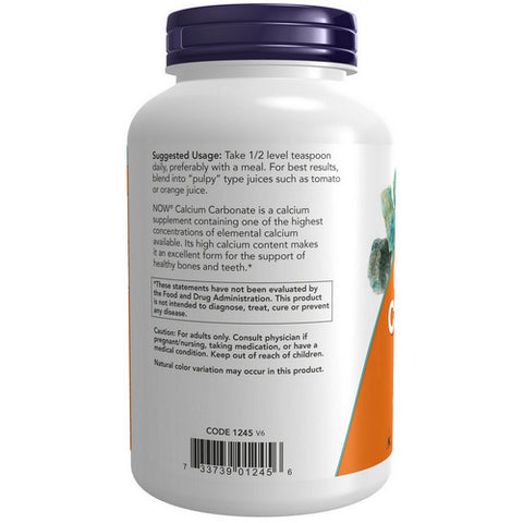 Now Foods, Calcium Carbonate Powder, 12 OZ