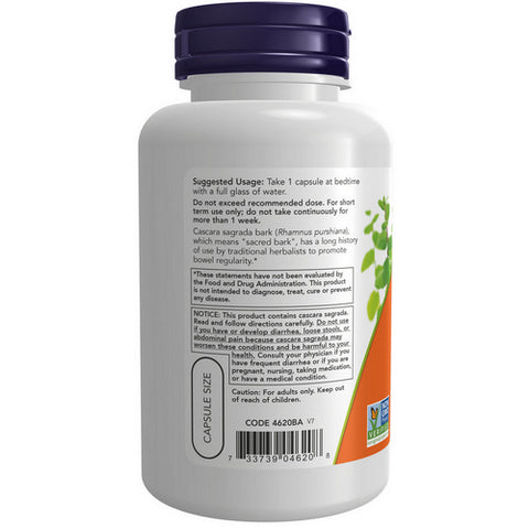Now Foods, Cascara Sagrada, 450 mg, 100 Caps