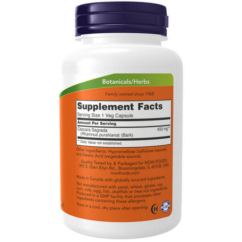 Now Foods, Cascara Sagrada, 450 mg, 250 Caps