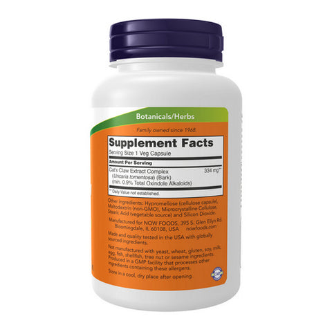 Now Foods, Cats Claw Extract, 120 Caps