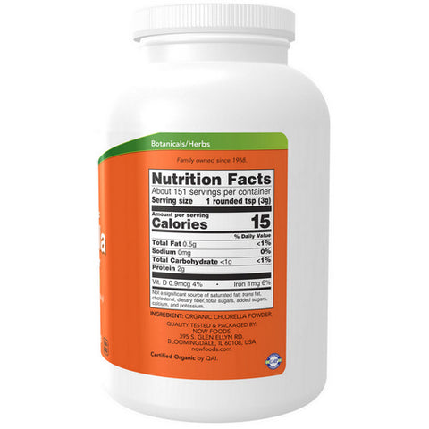 Now Foods, Chlorella Powder, 1 Lb
