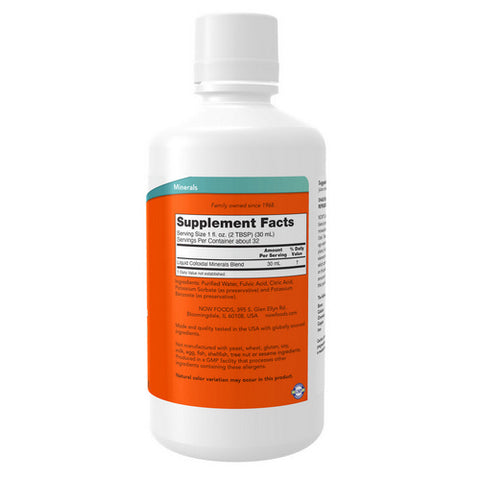 Now Foods, Colloidal Minerals, 32 OZ