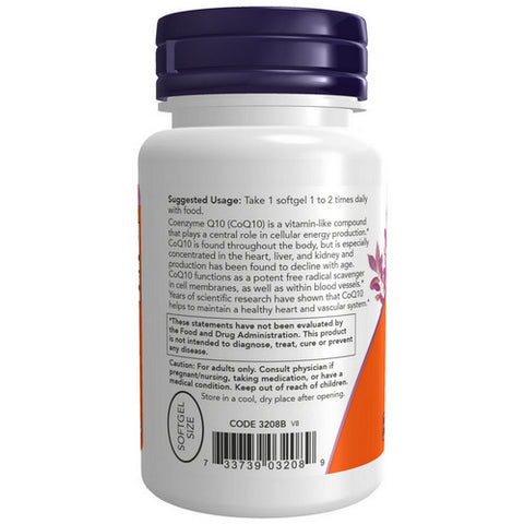 Now Foods, CoQ10, 100 mg, 50 Softgels