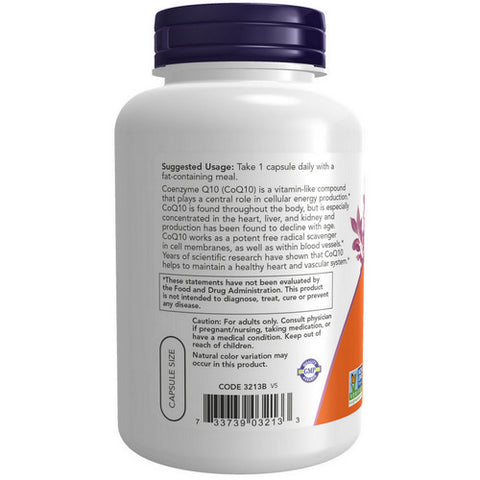 Now Foods, CoQ10 with Hawthorn Berry Vegetarian, 100 mg, 180 Veg Caps