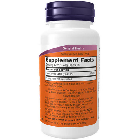 Now Foods, CoQ10, 30 mg, 120 Veg Caps