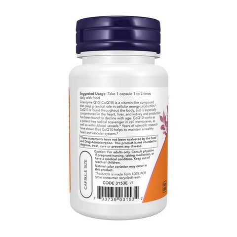 Now Foods, CoQ10, 60 mg, 60 Vcaps