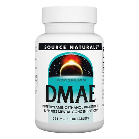 Source Naturals, DMAE, 351 mg, 100 Tabs