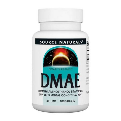Source Naturals, DMAE, 351 mg, 100 Tabs