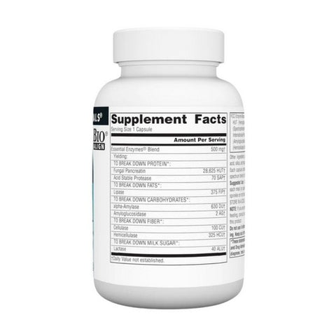 Source Naturals, Essential Enzymes, 500 mg, 120 Caps