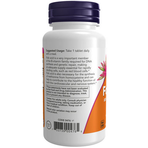 Now Foods, Folic Acid with Vitamin B-12, 800 mg, 250 Tabs