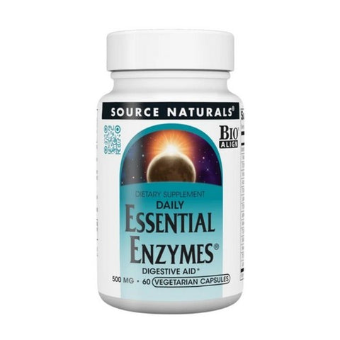 Source Naturals, Essential Enzymes, 500 mg, Vegetarian 60 VCaps