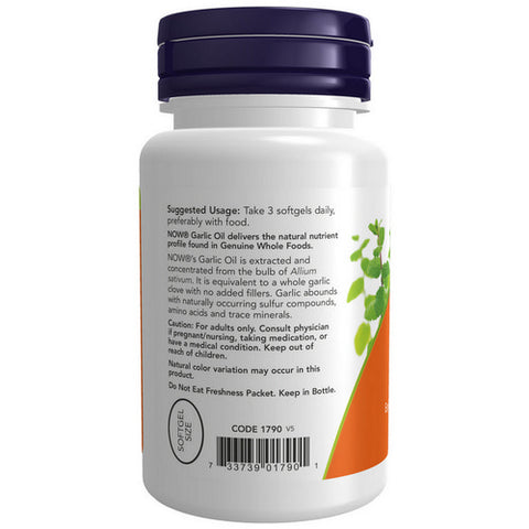 Now Foods, Garlic Oil, 1500 mg, 100 Sgels